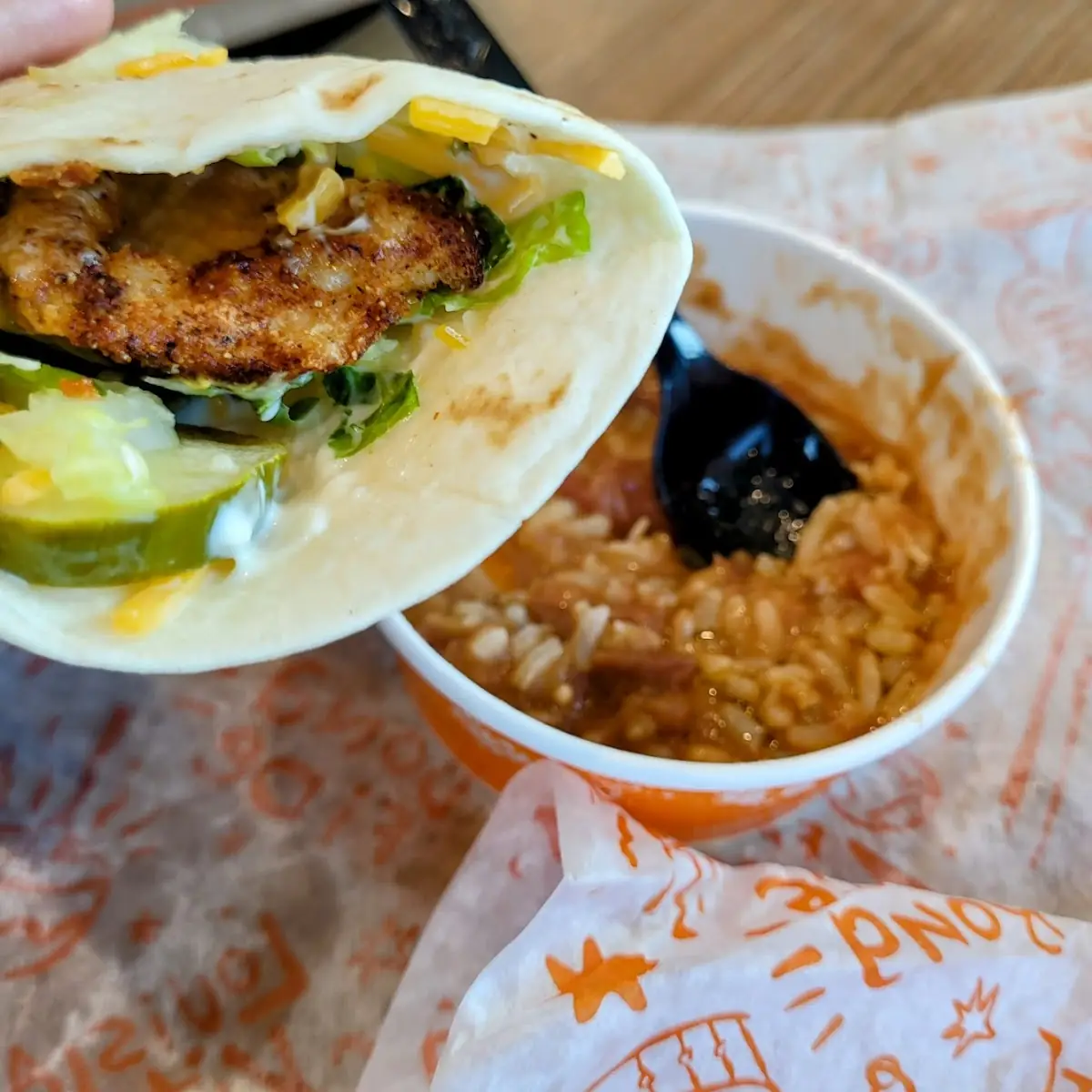 Pepper Chicken Wrap