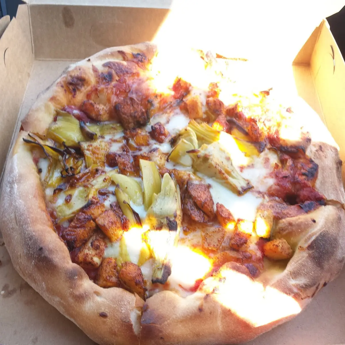 Chicken and Artichoke Pizza