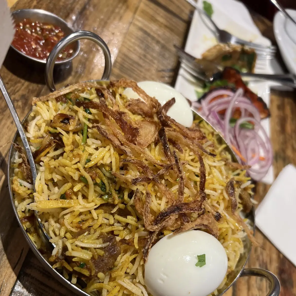 Chicken Biryani with Boiled Egg