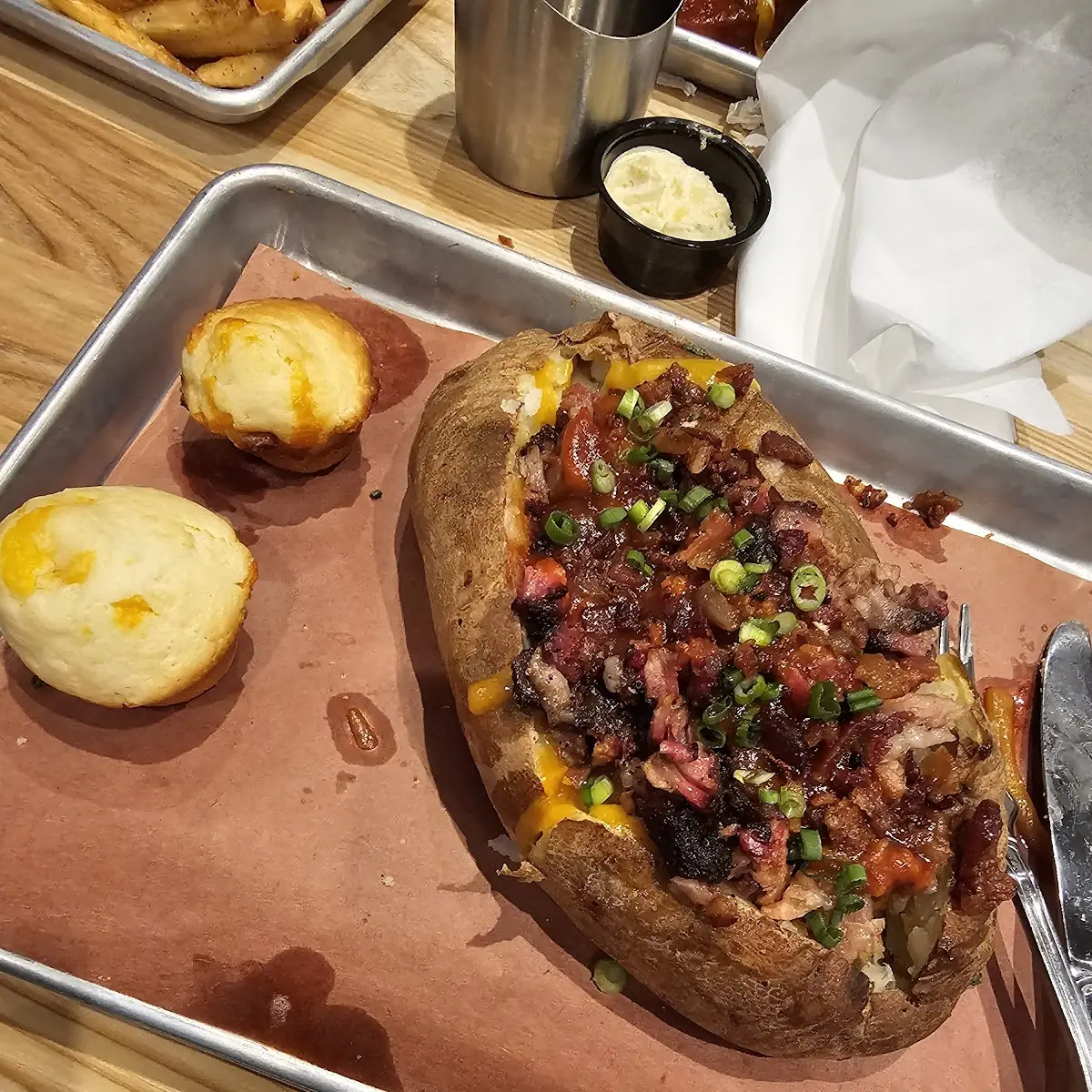 Brisket Loaded Baked Potato
