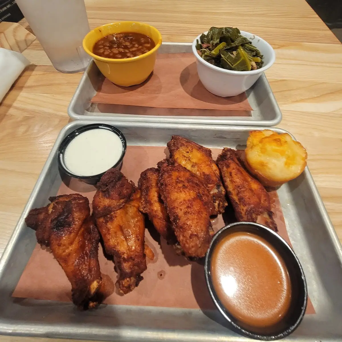 Smoked Chicken Wings Dinner