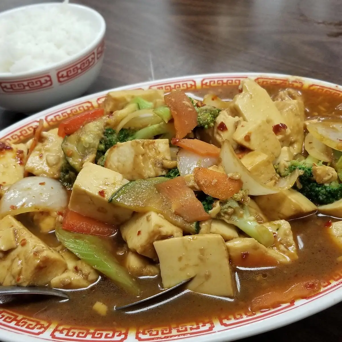 MA PO Tofu with Added Veggies