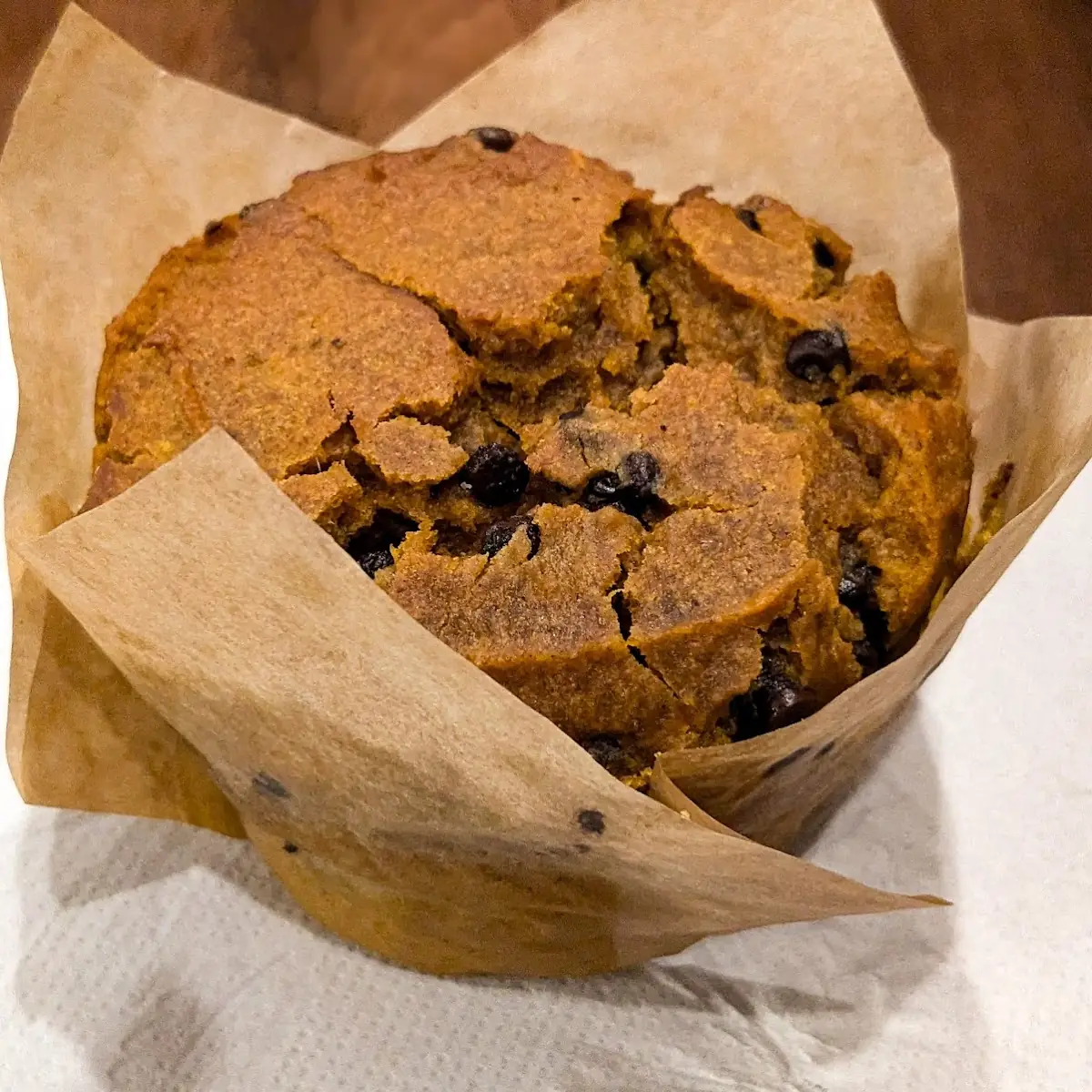 Pumpkin Chocolate Chip Muffin