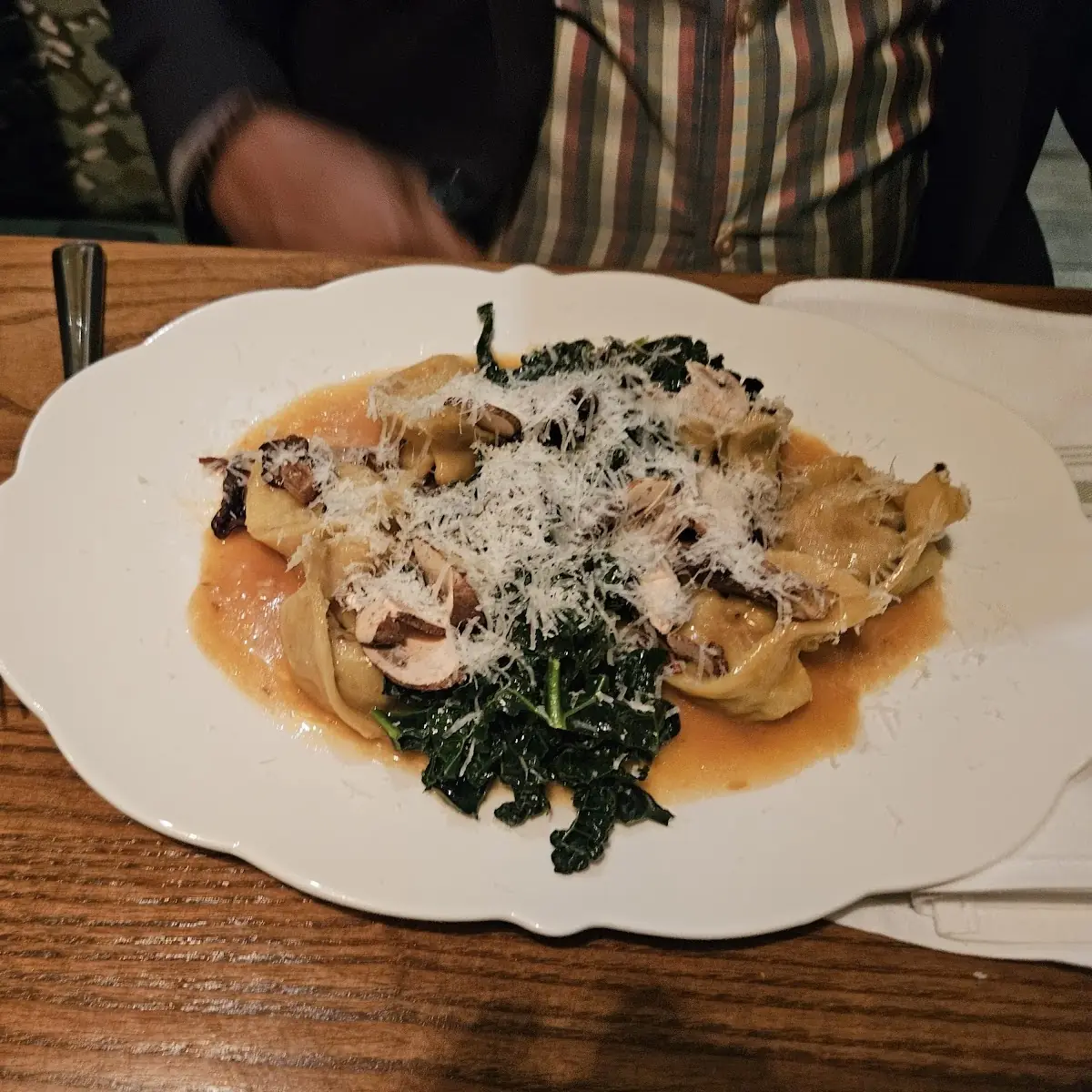 Tortellini in a Mushroom Sauce