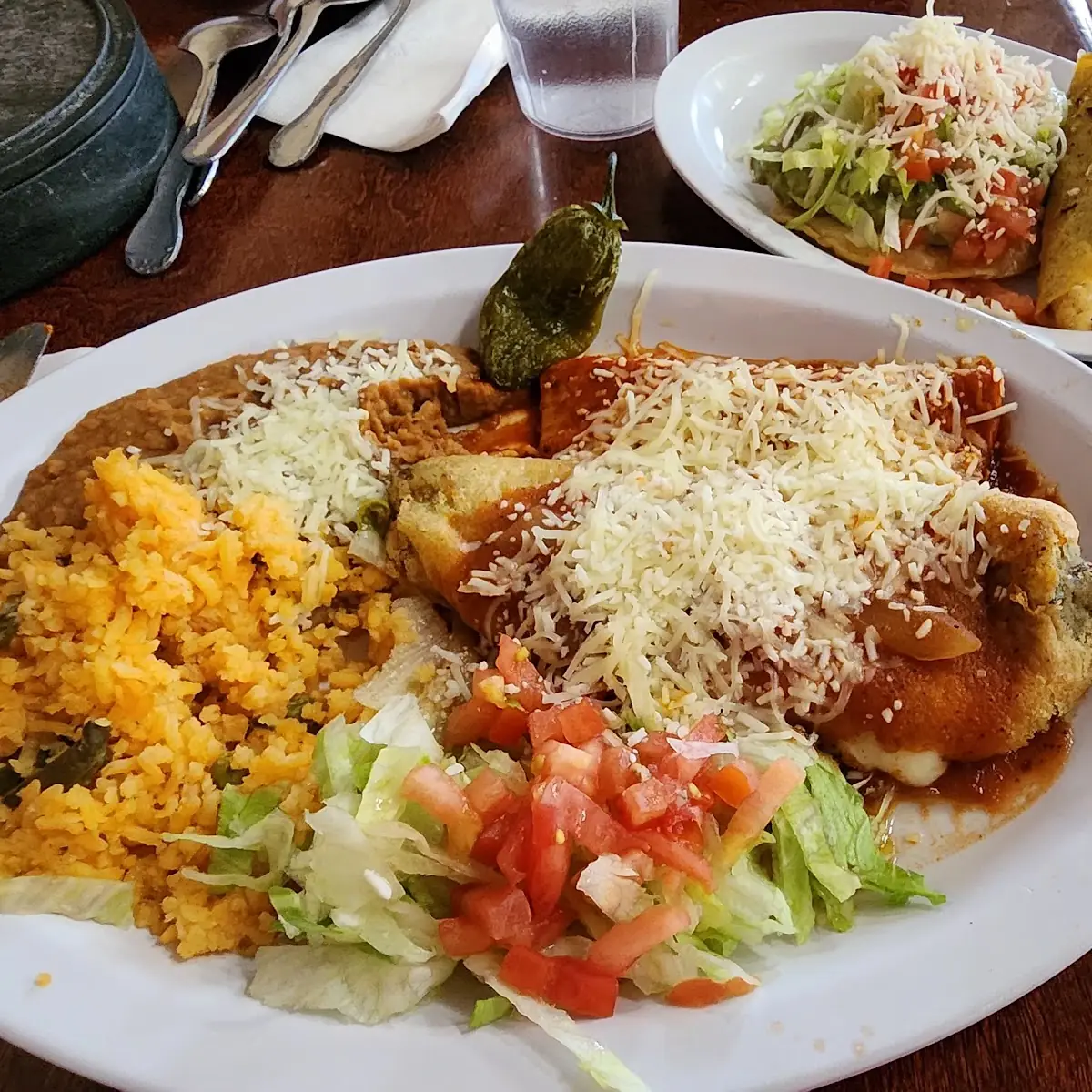 Combination Plate Chile Relleno