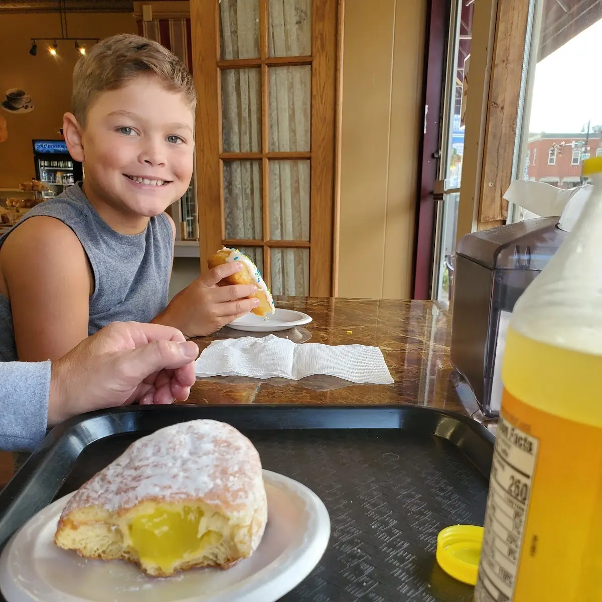 Powder Sugar Coated Lemon Filled Bismark