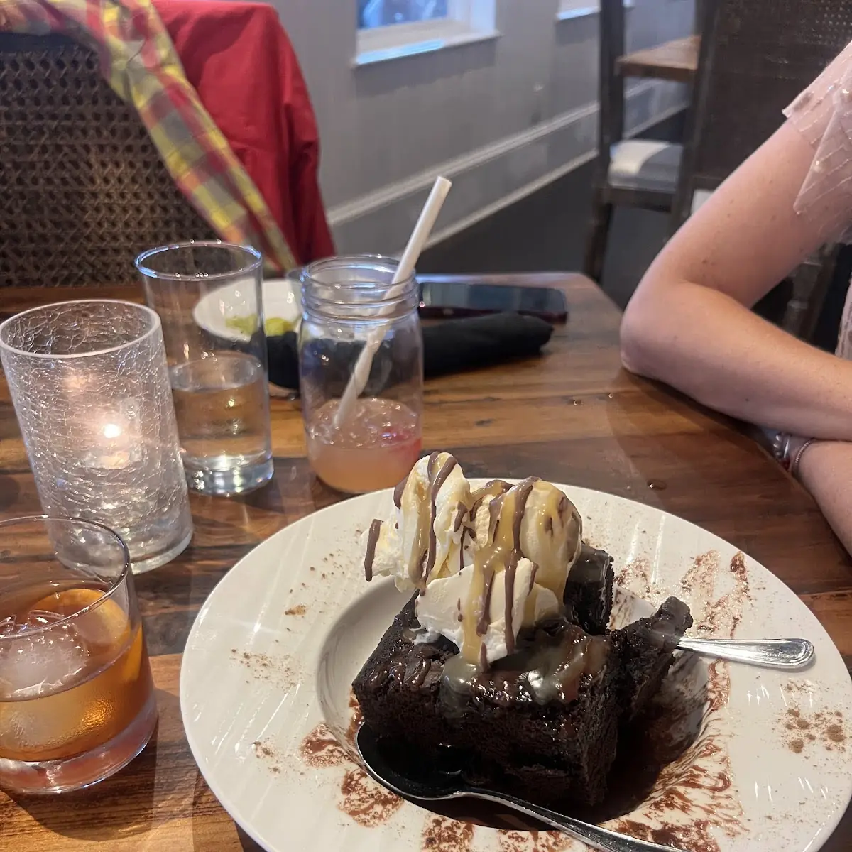 Chocolate Brownie with Vanilla Ice Cream