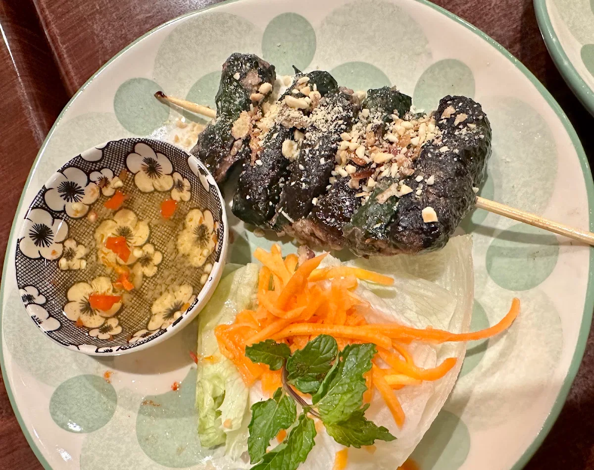 Grilled Bo La Lot, Pho Bui Vietnamese restaurant