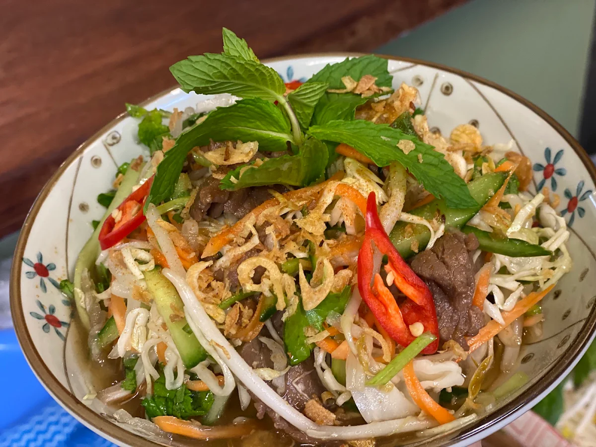 Vietnamese Salad Beef Chicken or Tofu, Pho Bui Vietnamese restaurant