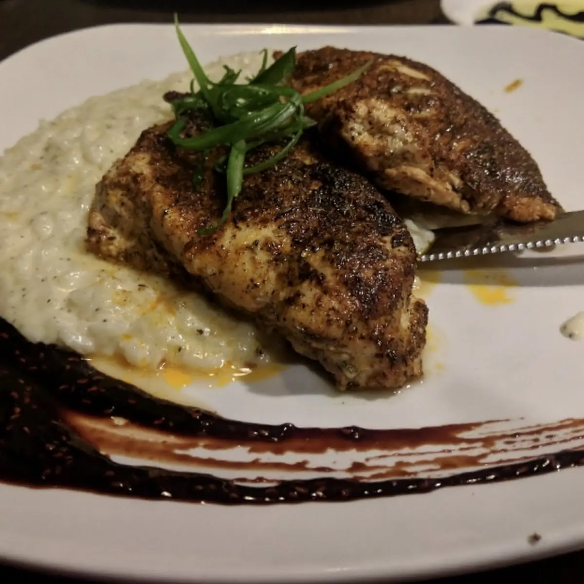 Blackened Chicken with Risotto
