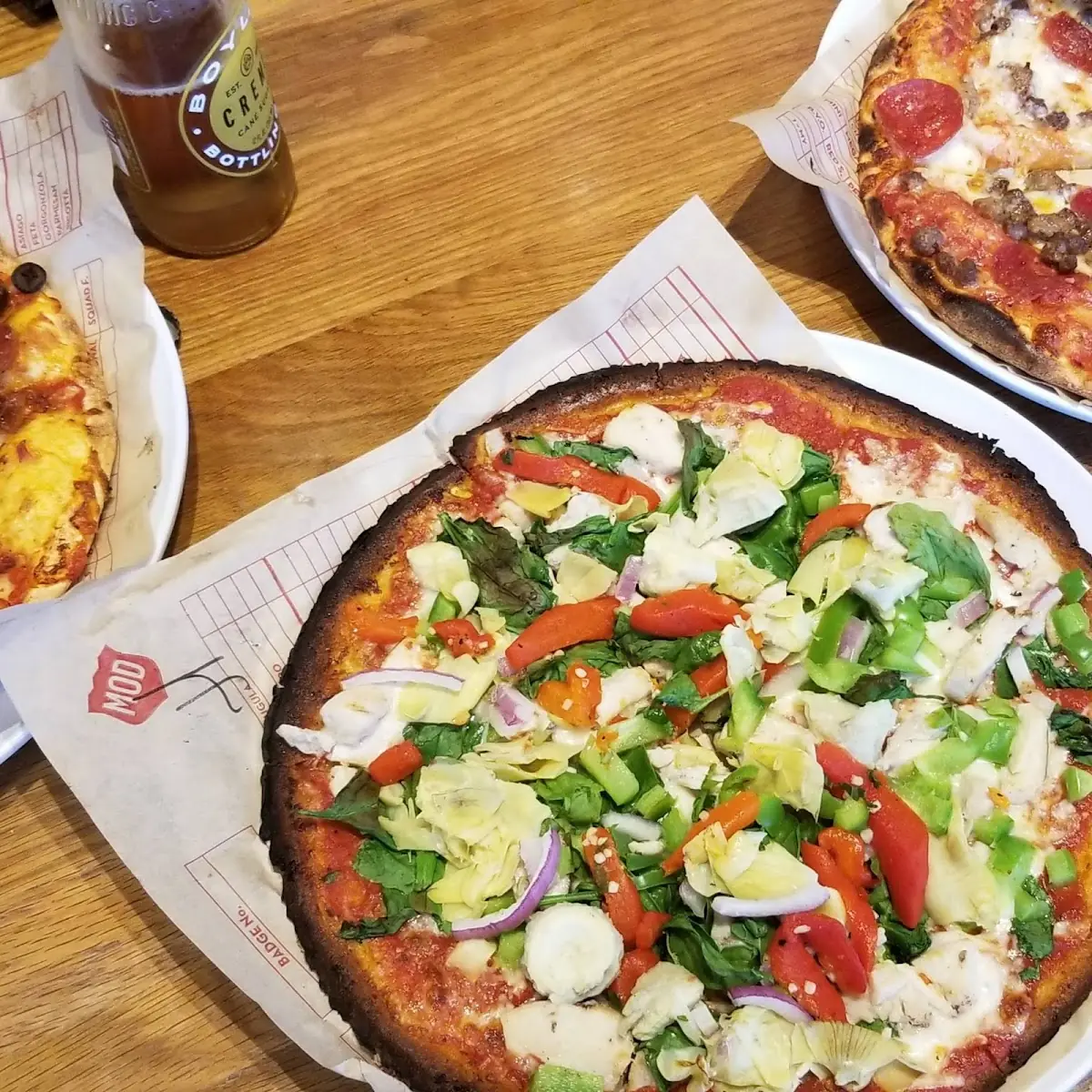 Cauliflower Crust Veggie Pizza