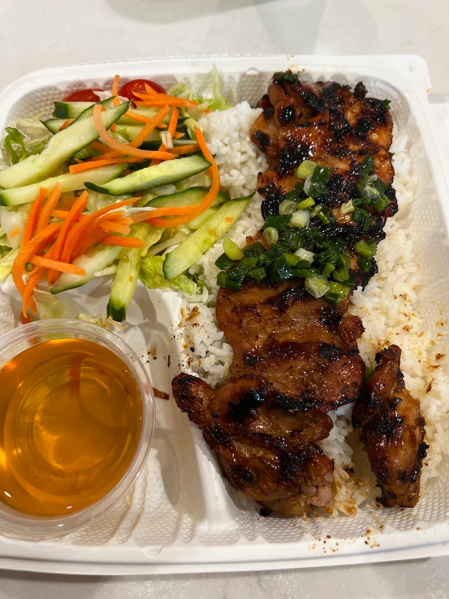 Grilled Chicken Rice Dish