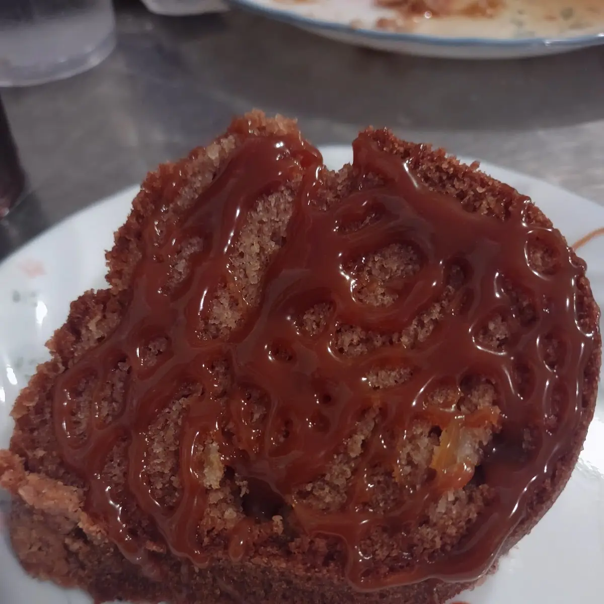 Apple Cake with Caramel Sauce
