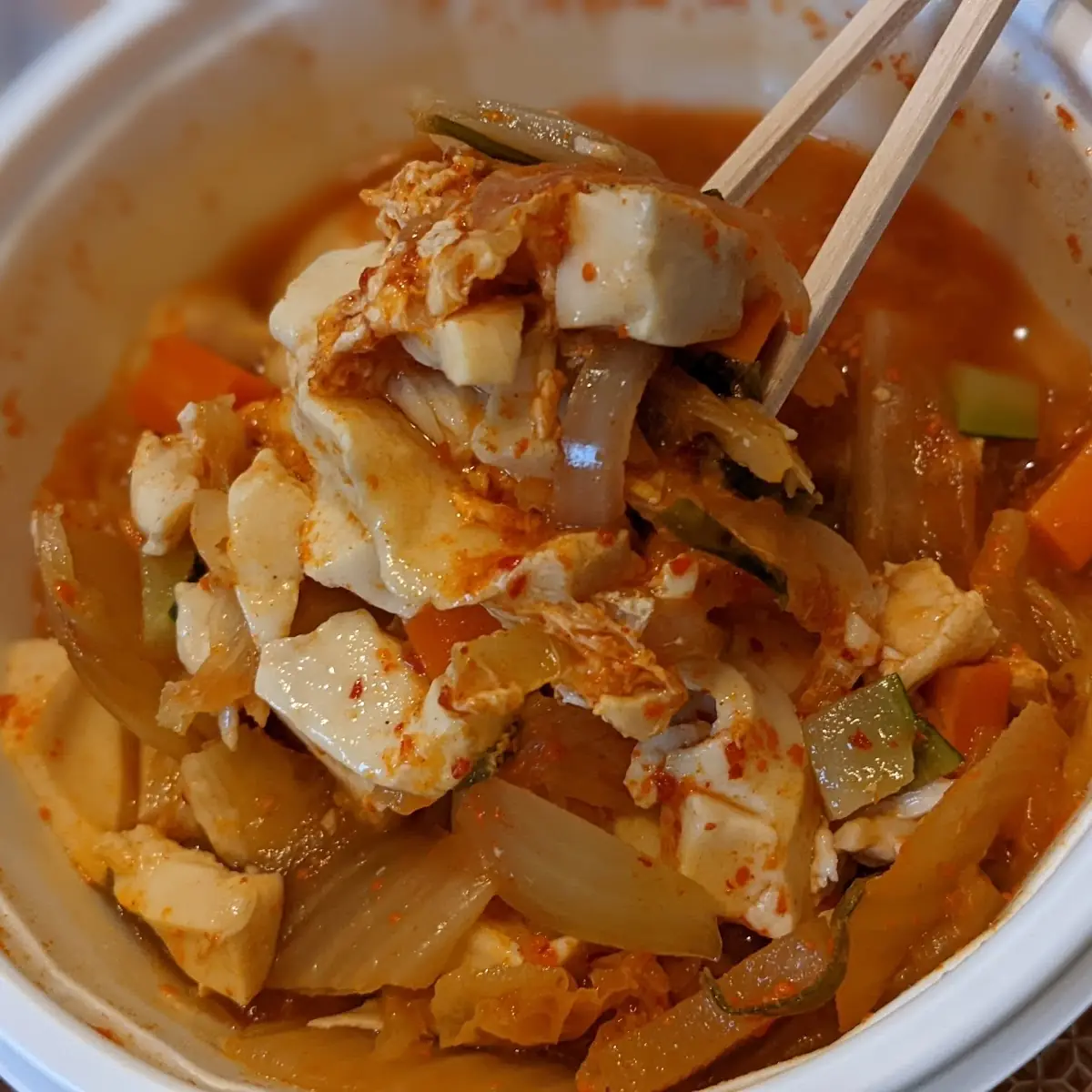 Kimchi Tofu Soup