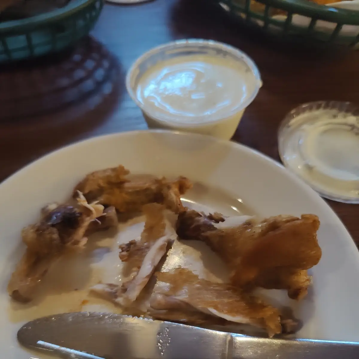 Chicken Wings with Mashed Potatoes