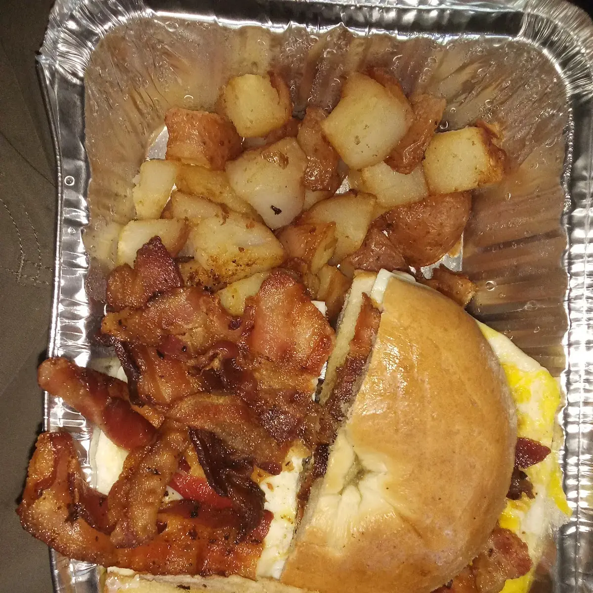 Big Boy Breakfast Bagel with Bacon