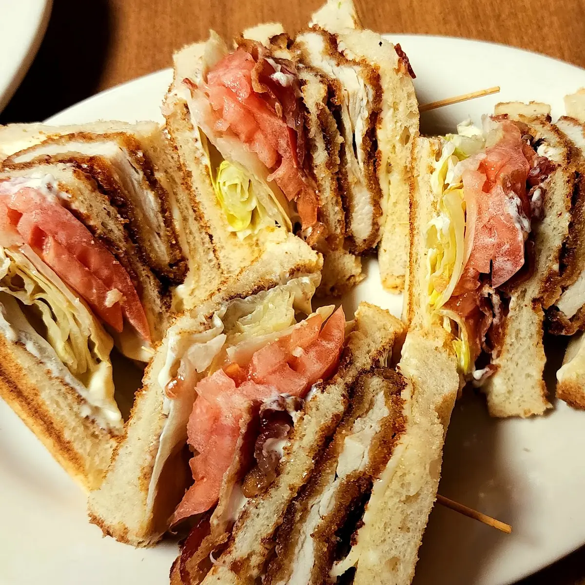 Fried Chicken Club Sandwich