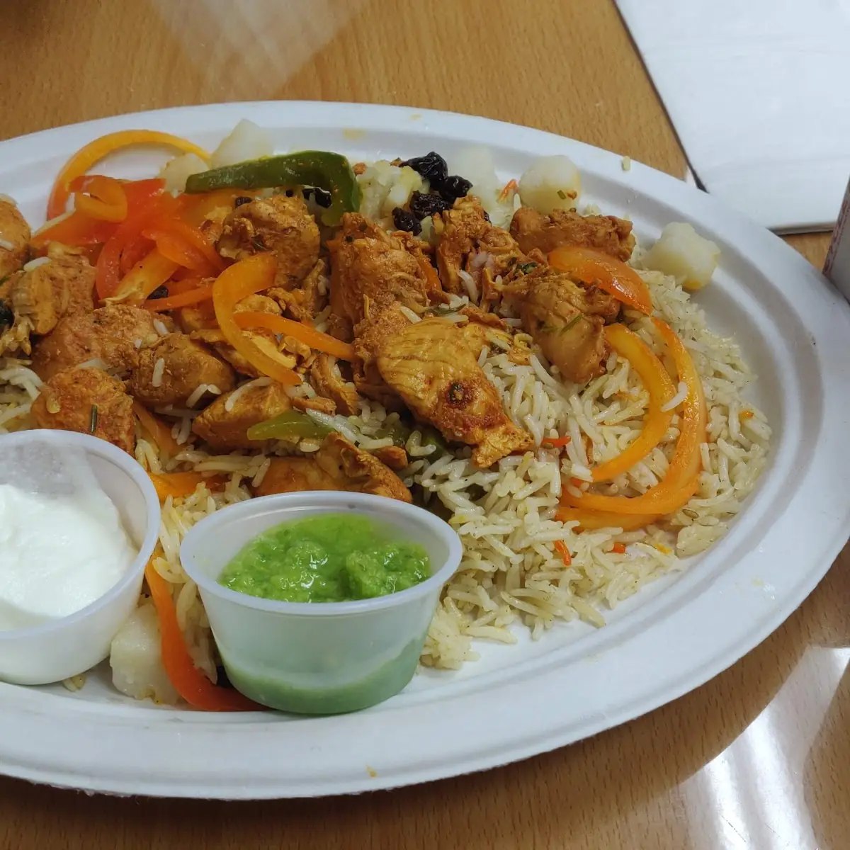 Chicken Suqaar with Basmati Rice