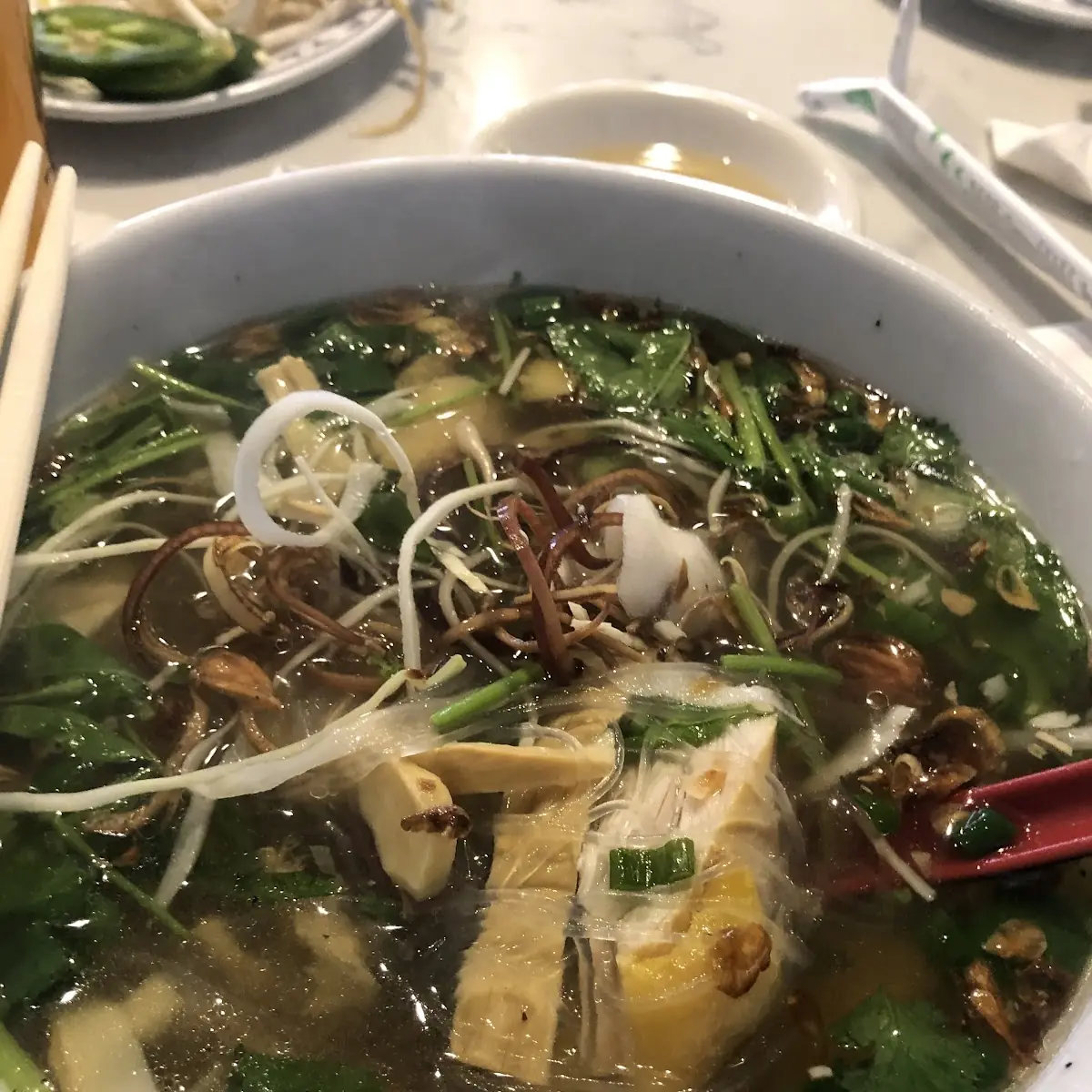 Glass Noodle Soup with Chicken