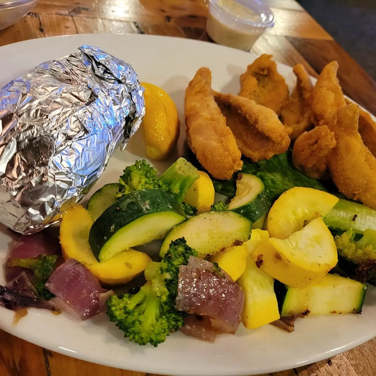 Baked Potato and Veggies