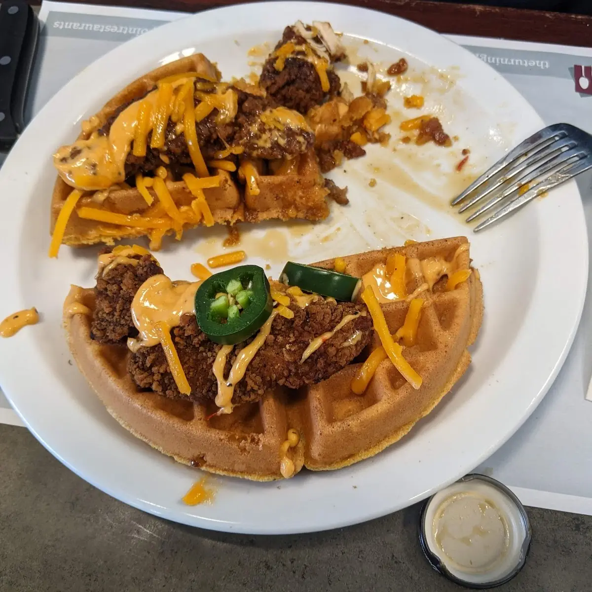 Spicy Chicken and Waffles