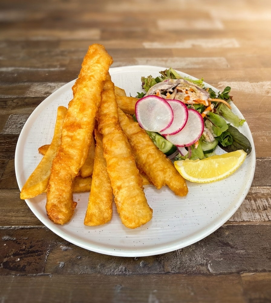 Beer Batter Flatheads, Cafe Plenty