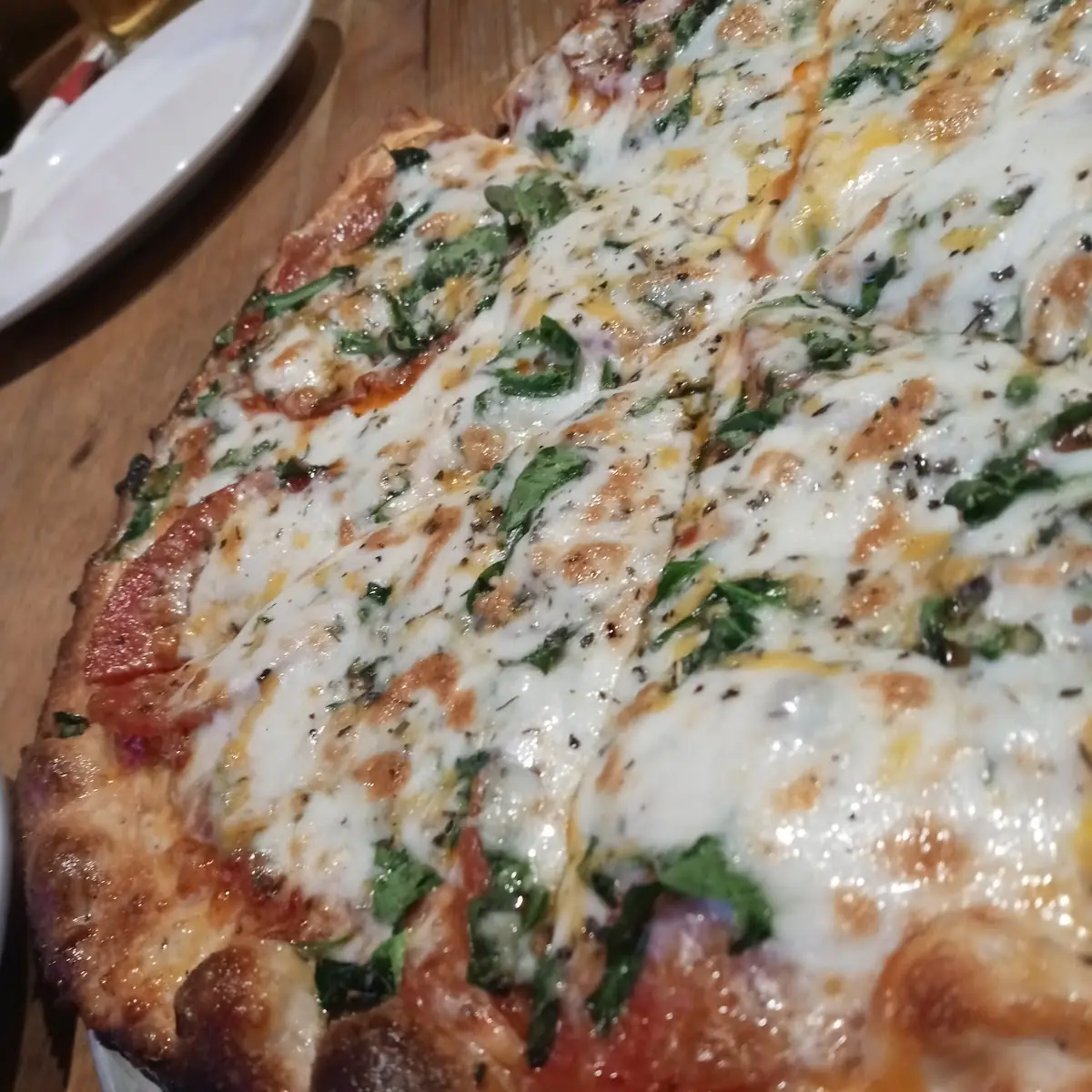 Pepperoni Pizza with Spinach