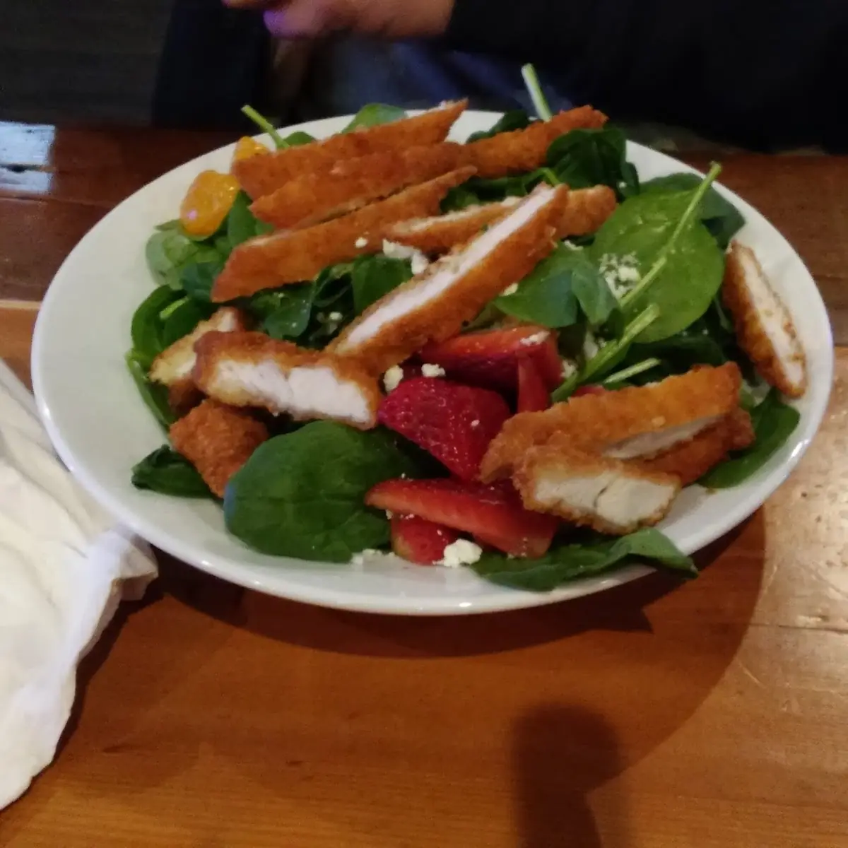 Strawberry Crispy Chicken Salad