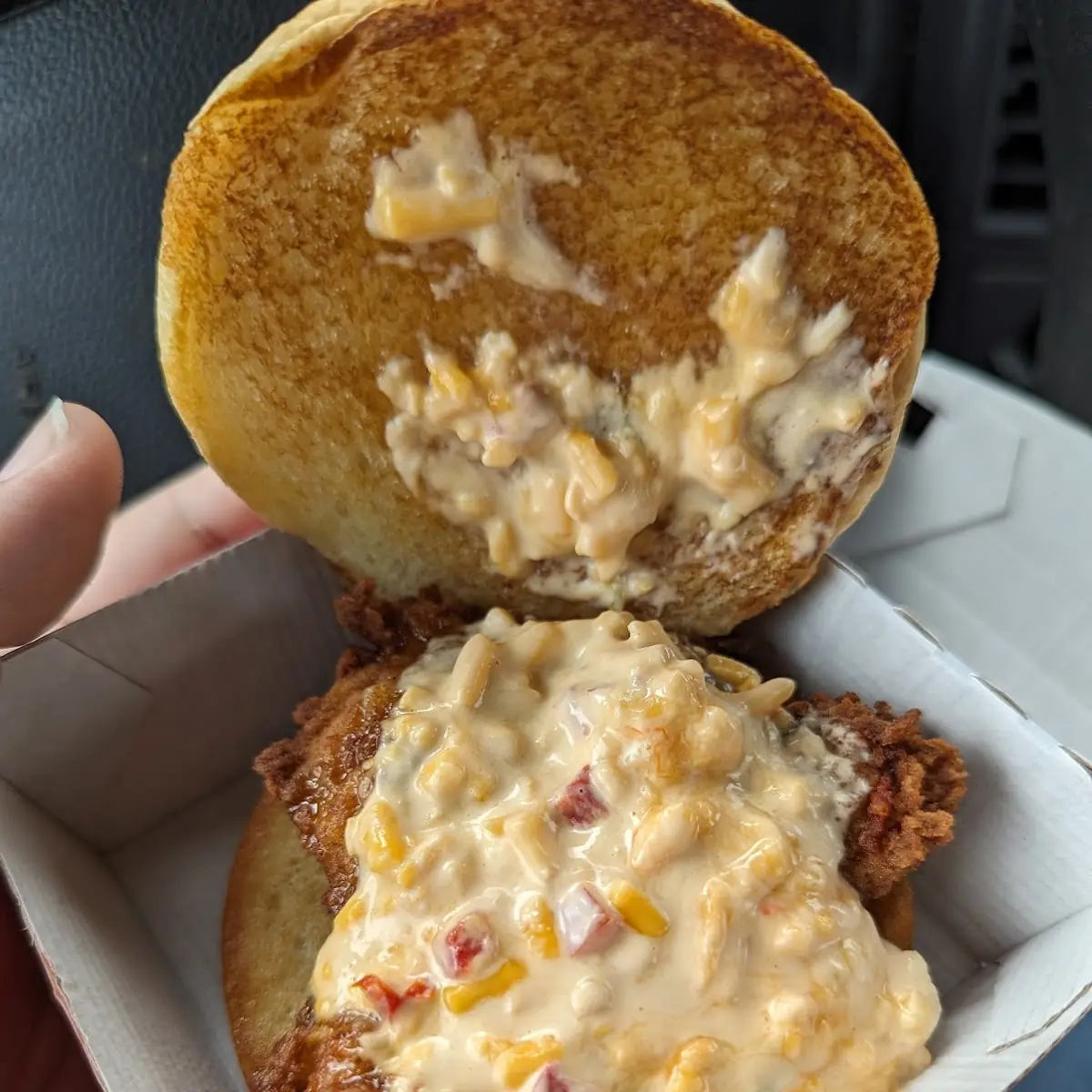 Honey Pepper Pimento Chicken Sandwich