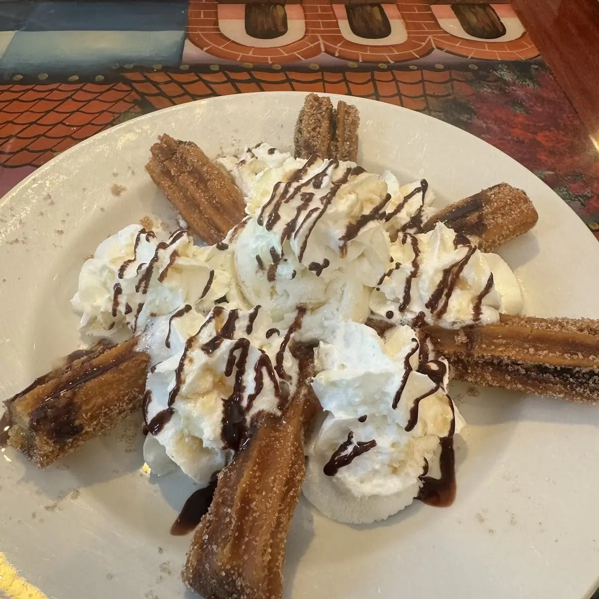 Churros with Vanilla Ice Cream