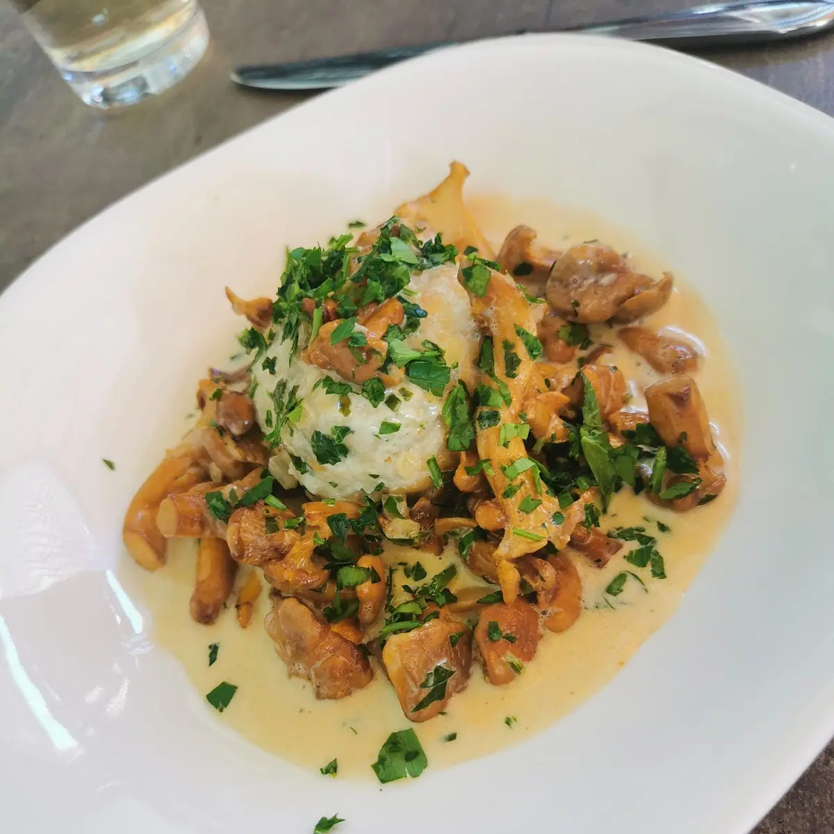 Semmelknödel Mit Pfifferlingen