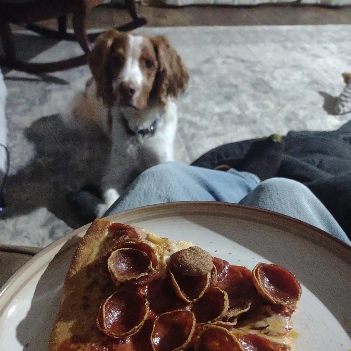 Old World Pepperoni Pizza Slice