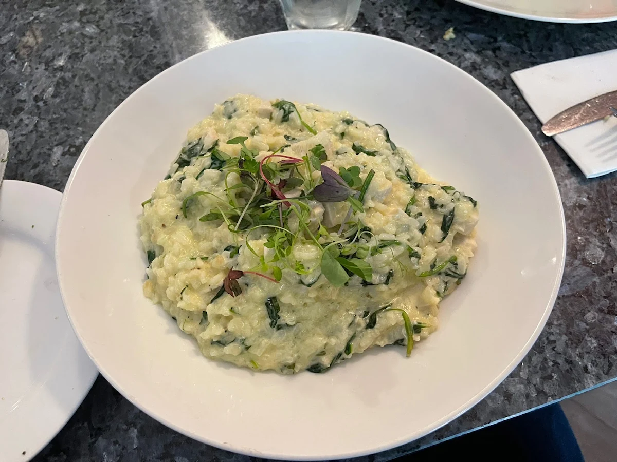 Chicken and Spinach Risotto, Caesar's Italian Cuisine