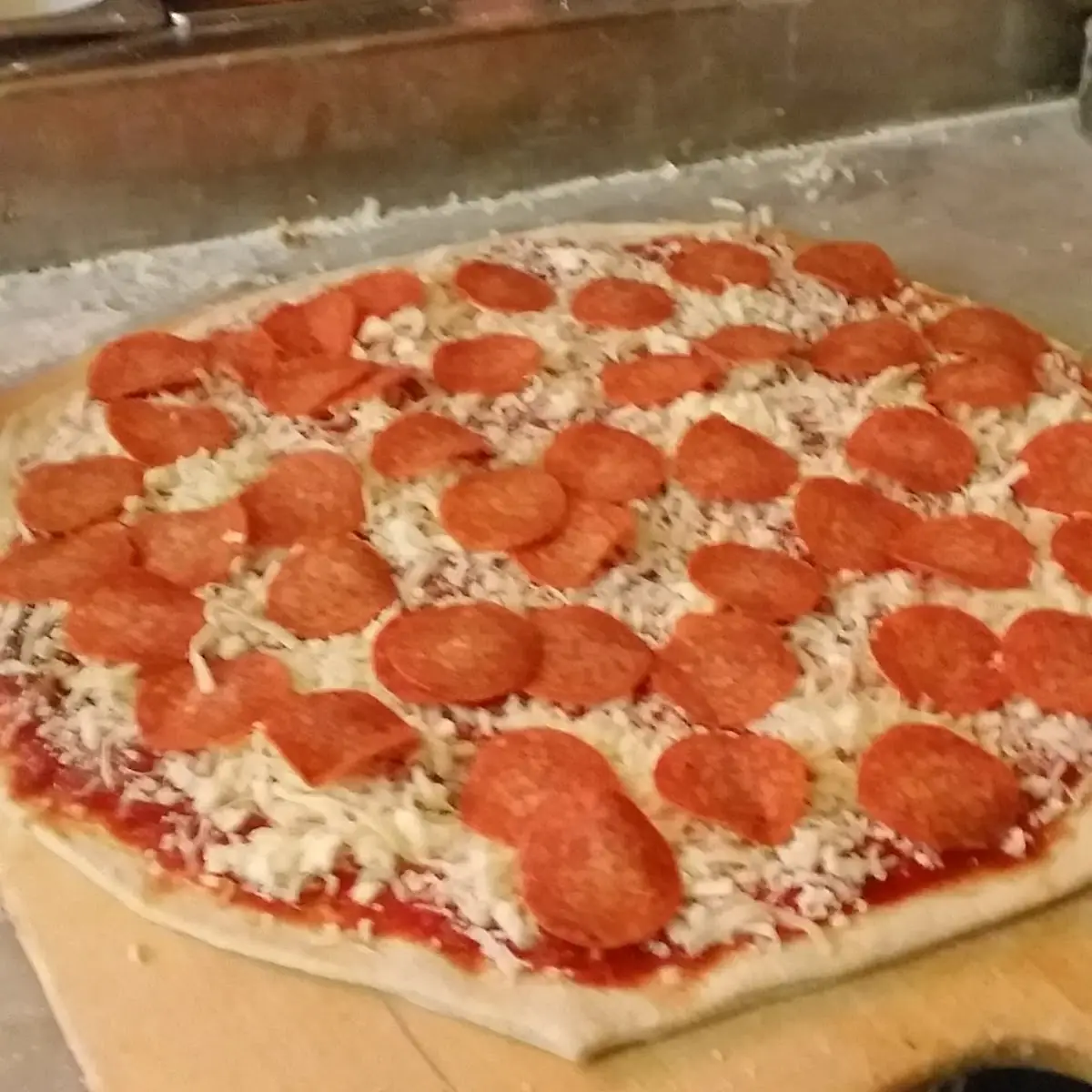 Pepperoni Before It Needs the Oven Pie