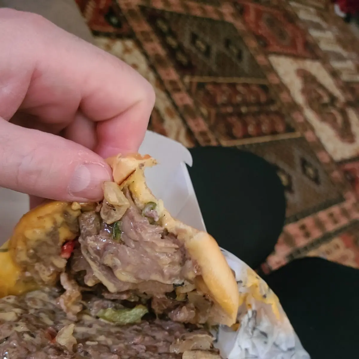 Philly Cheesesteak Angus Burger