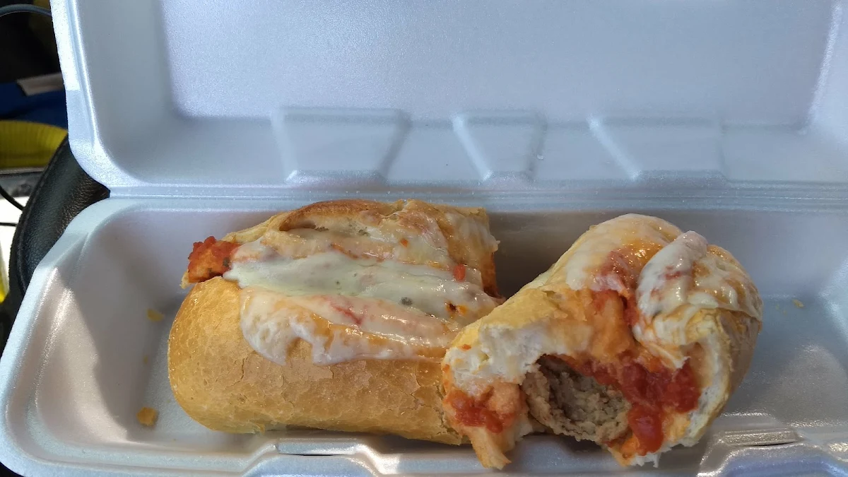 Meatball Parmesan Sandwich