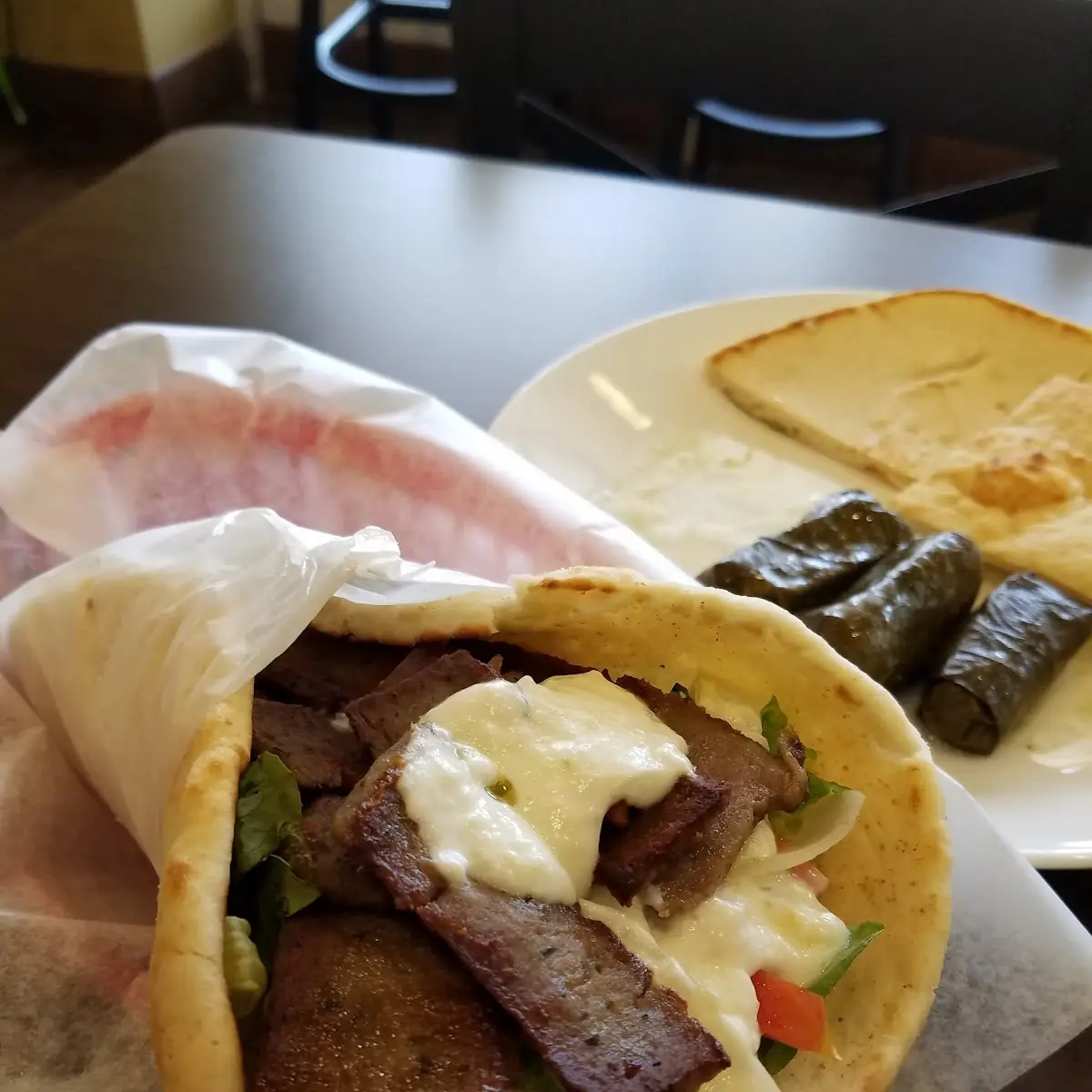 Gyro & Stuffed Grape Leaves