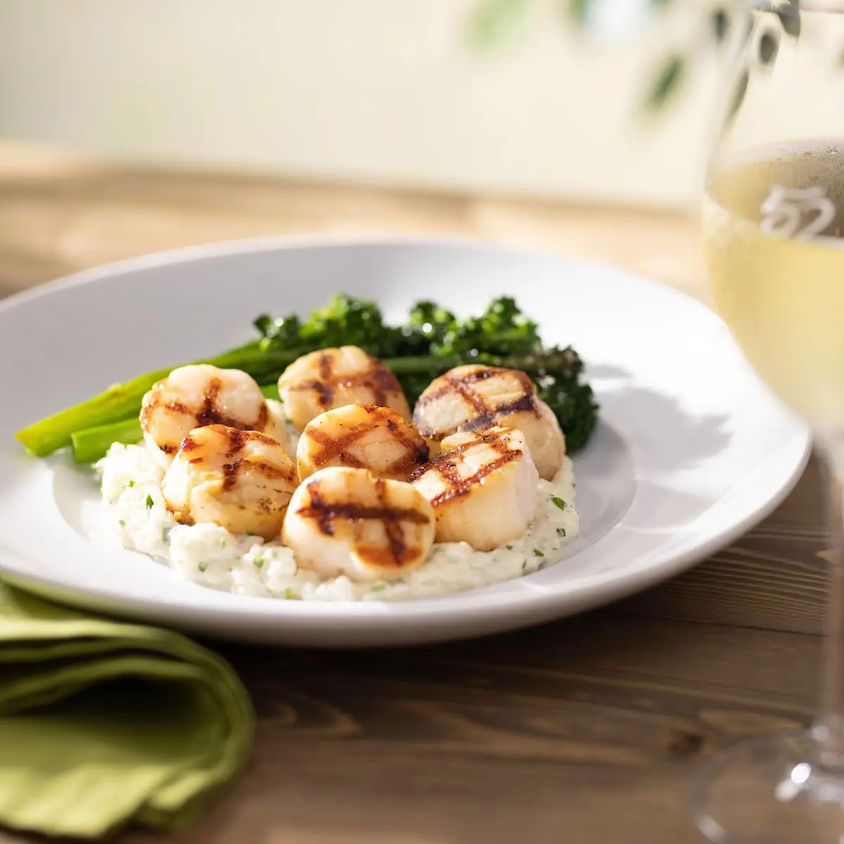 Caramelized Grilled Sea Scallops