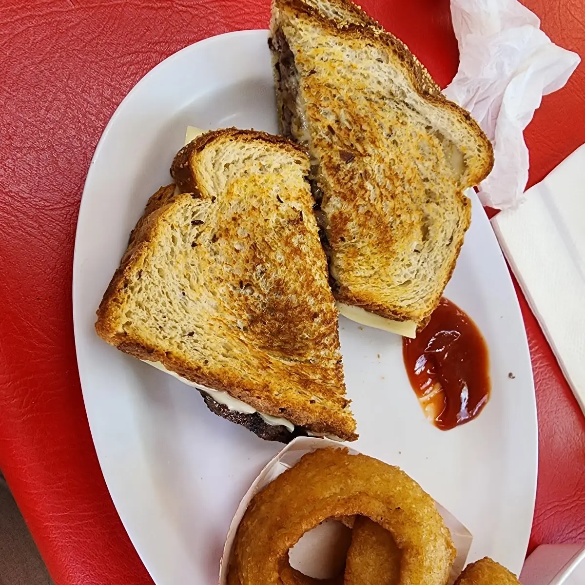 Patty Melt on Rye