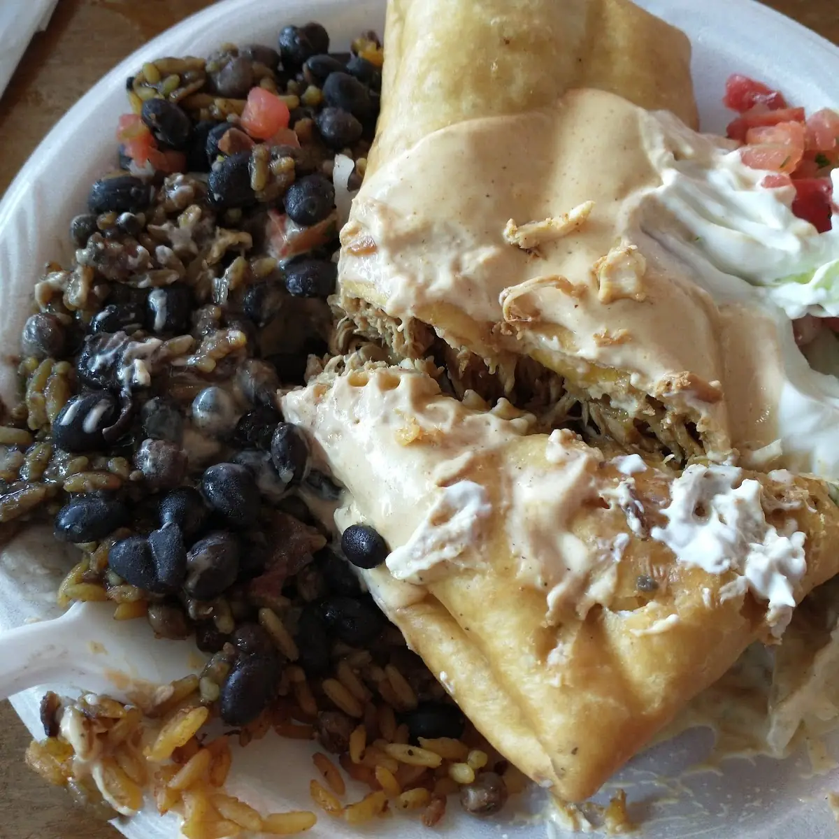 Bean Burrito with Chips