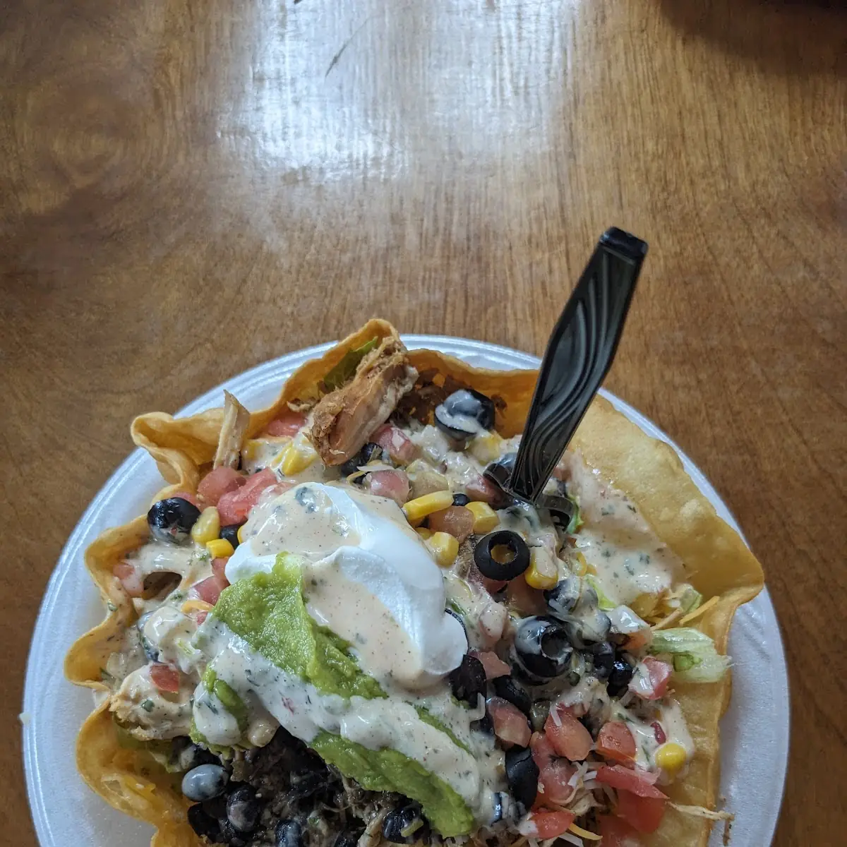 Shredded Chicken Taco Salad