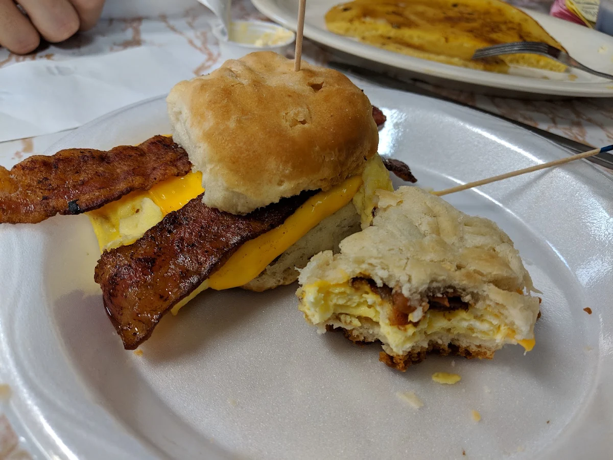 Bacon Ham or Sausage Biscuit