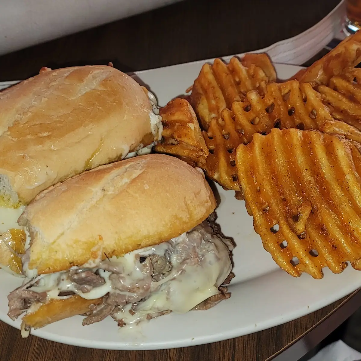 French Dip Sandwich on Garlic Bread