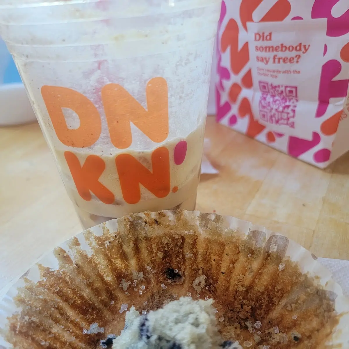 Warmed Blueberry Muffin