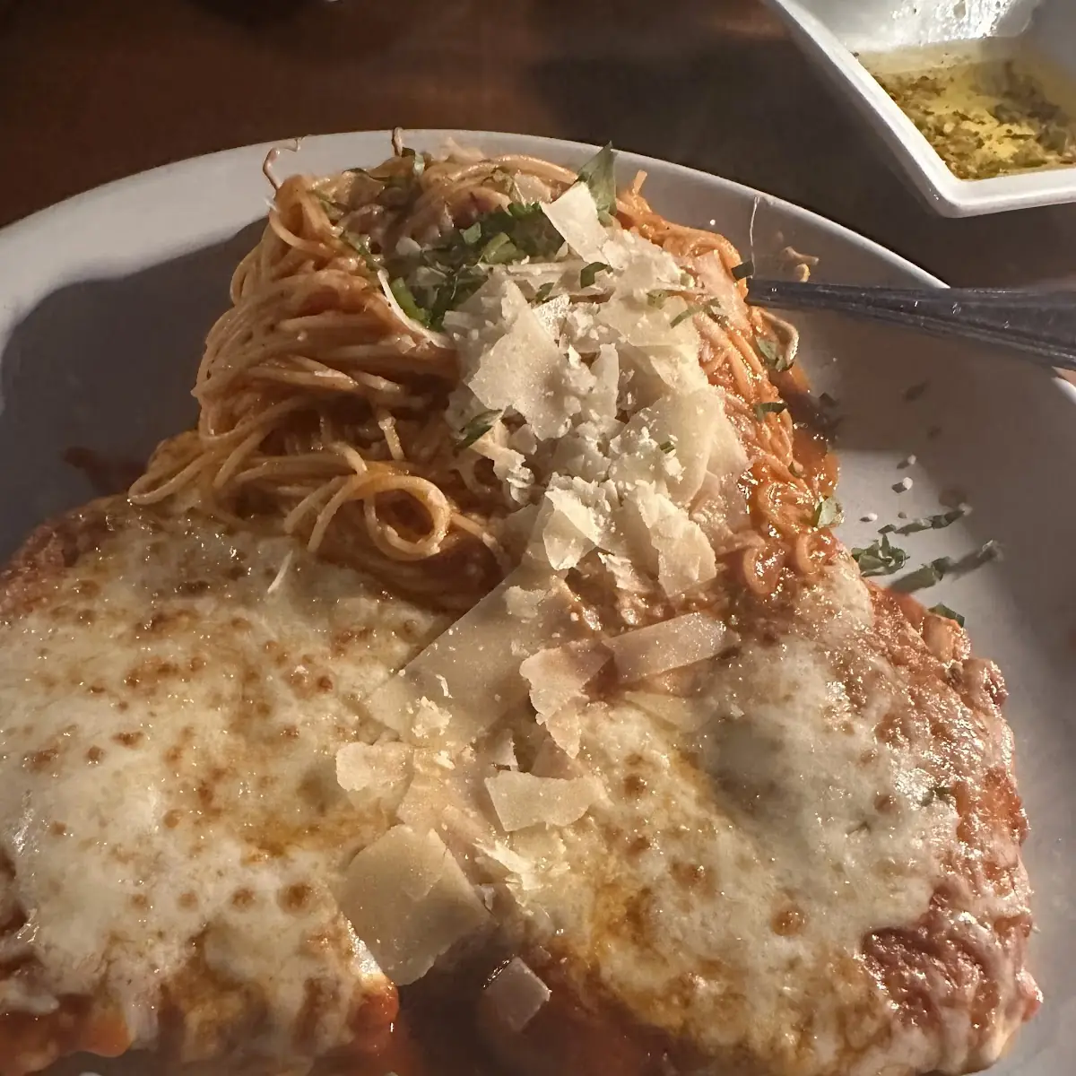 Chicken Parmesan with Spaghetti