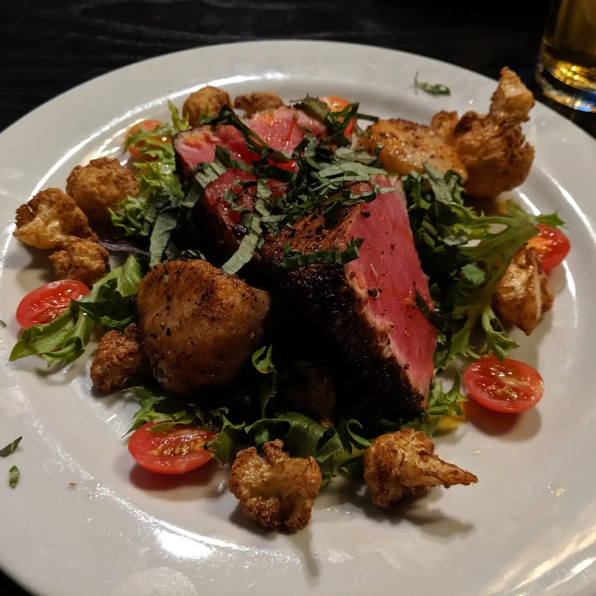 Seared Ahi Tuna and Scallops