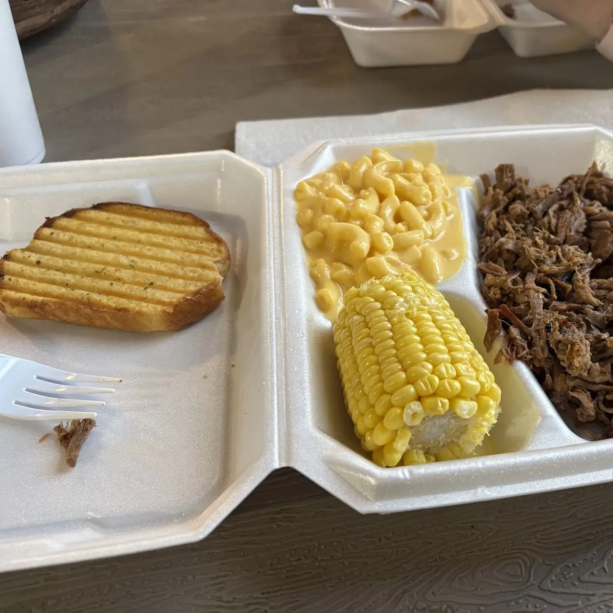 Brisket with Corn on the Cob
