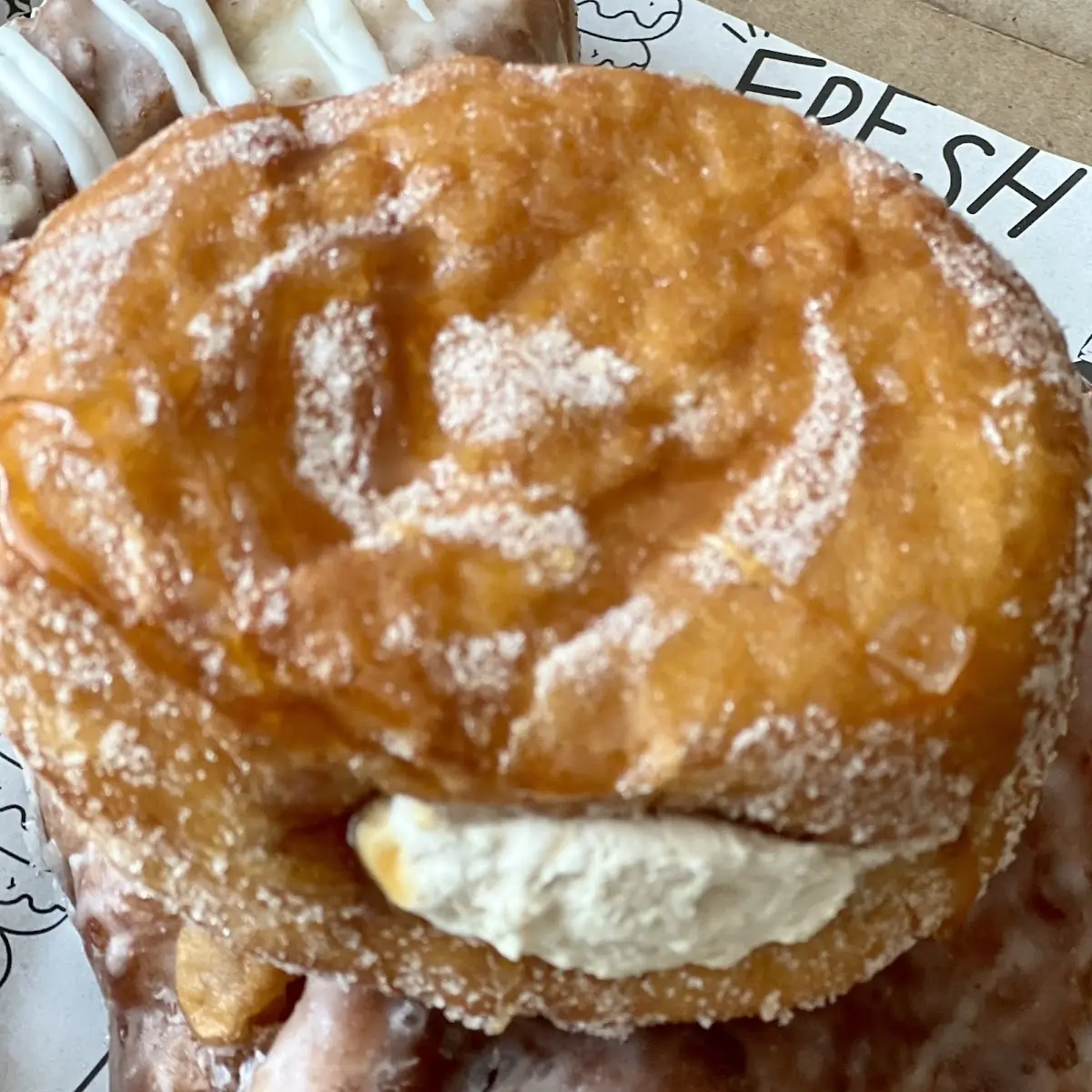 G S Fried DOH Creme Cake Doughnut