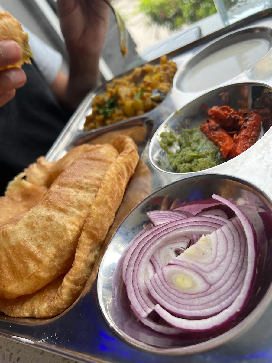 Paneer Stuffed Bhature, Flavo Grill Restaurant