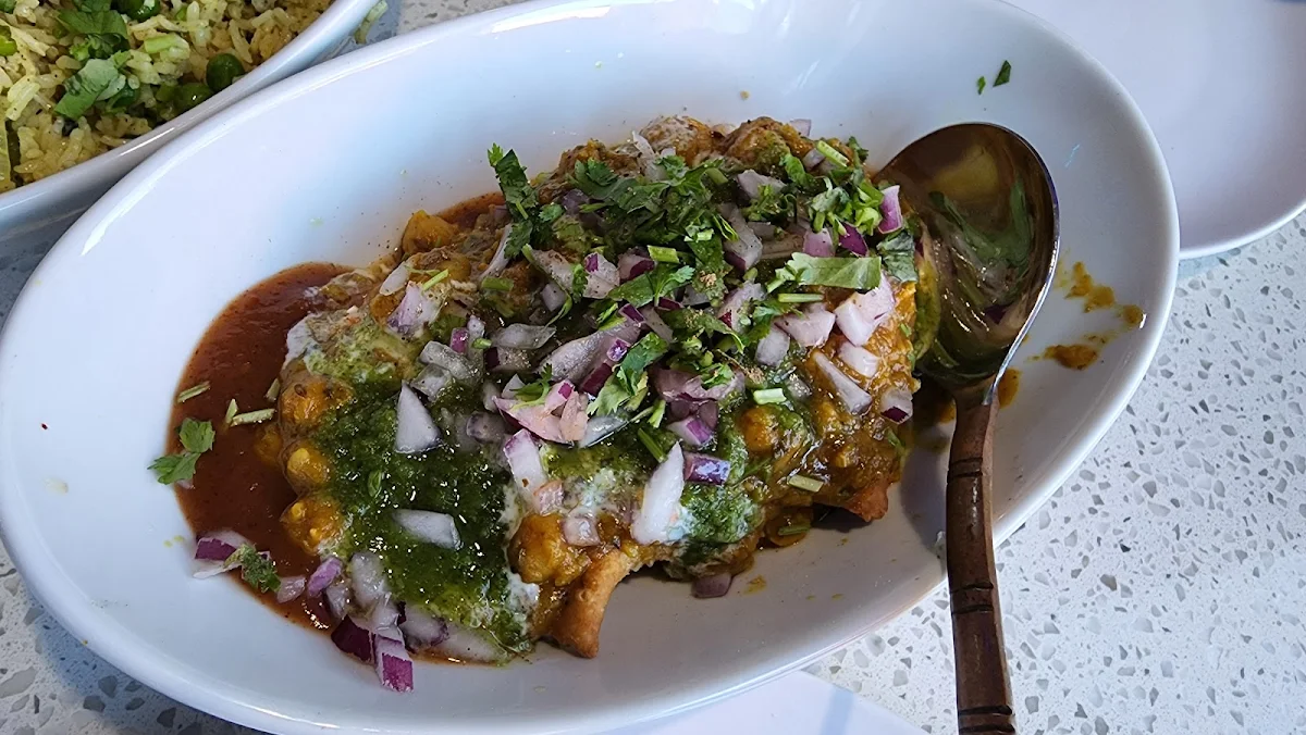 Samosa Chaat, Flavo Grill Restaurant